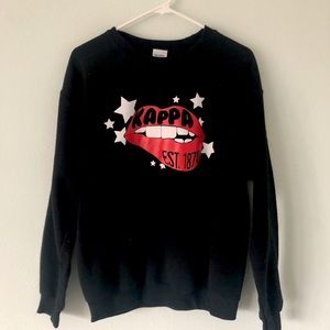 KAPPA KAPPA GAMMA BLACK CREW NECK SWEATSHIRT